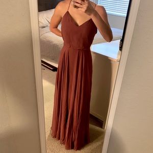 BHLDN Jenny Yoo Inesse Dress in Cinnamon Rose